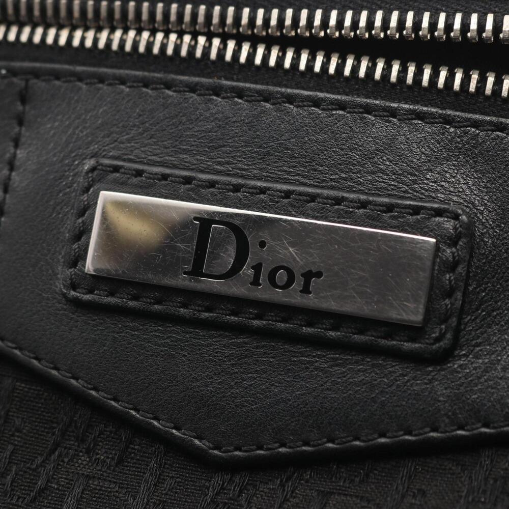 CHRISTIAN DIOR Black Leather Trotter Shoulder Bag - Picture 9 of 10